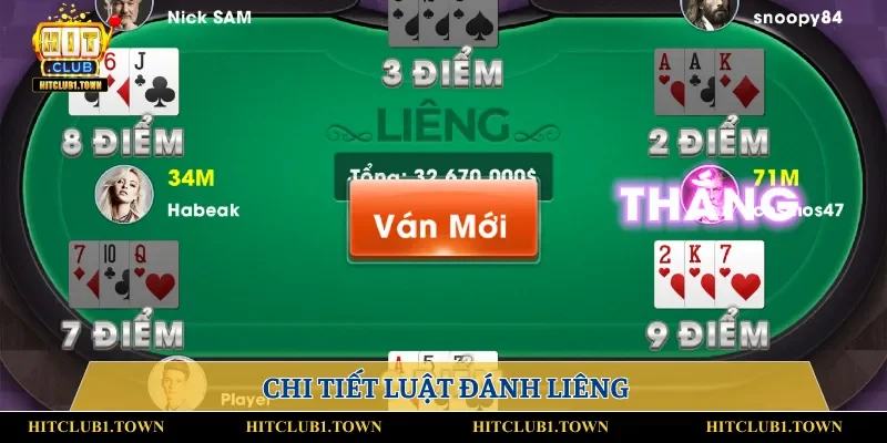 Review luật đánh bài Liêng chuẩn trên Hitclub